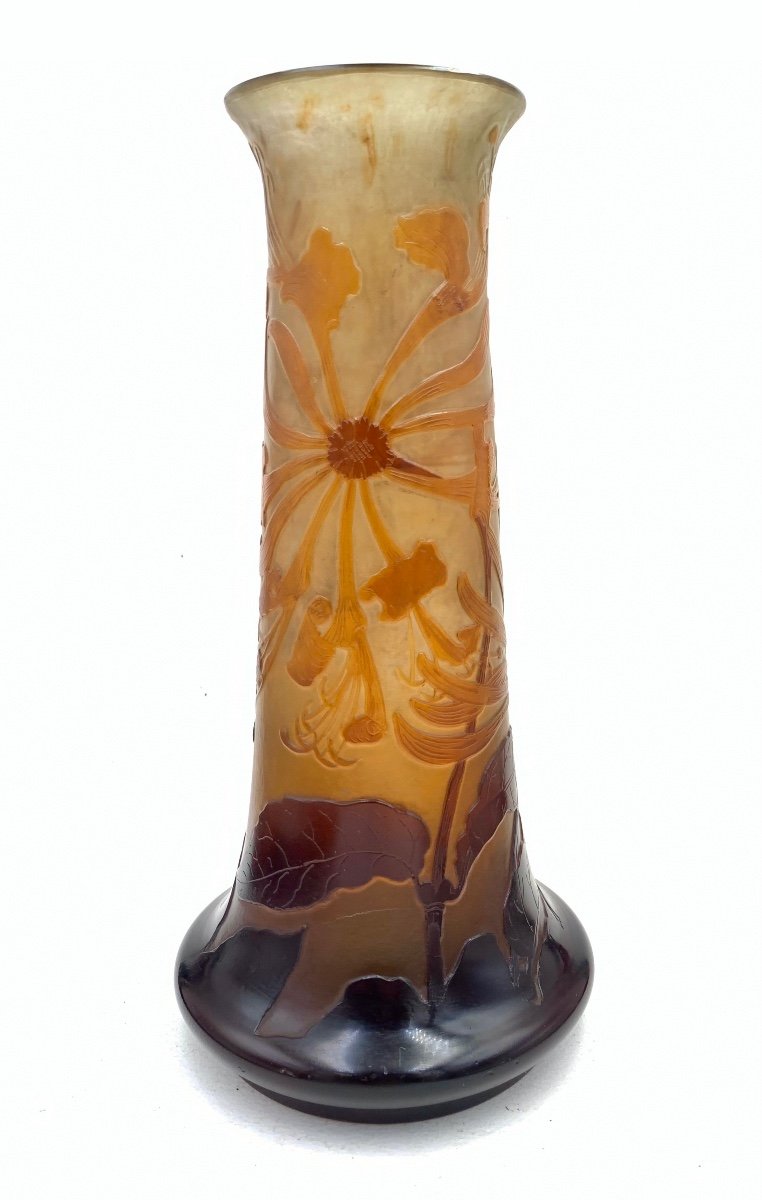 Gallé, Vase Decorated With Honeysuckle