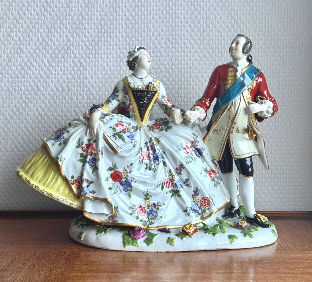 Meissen - Porcelain Group, Gallant Dancing Couple