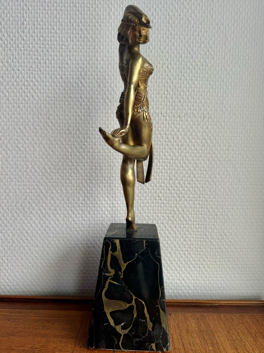 Samuel Lypchytz  Sculpture En Bronze, Danseuse Javanaise-photo-2