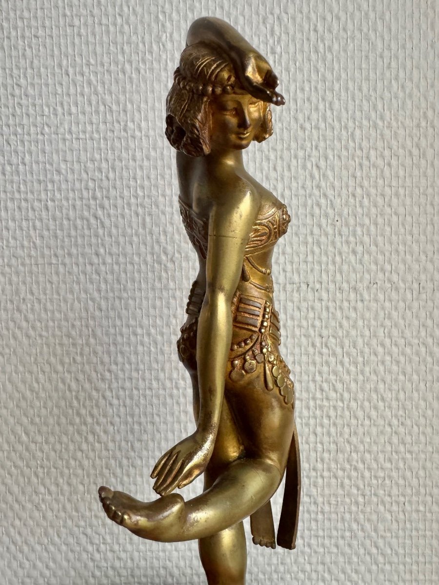 Samuel Lypchytz  Sculpture En Bronze, Danseuse Javanaise-photo-3