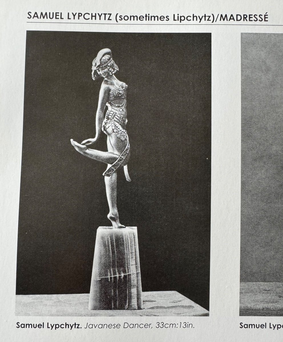 Samuel Lypchytz  Sculpture En Bronze, Danseuse Javanaise-photo-6