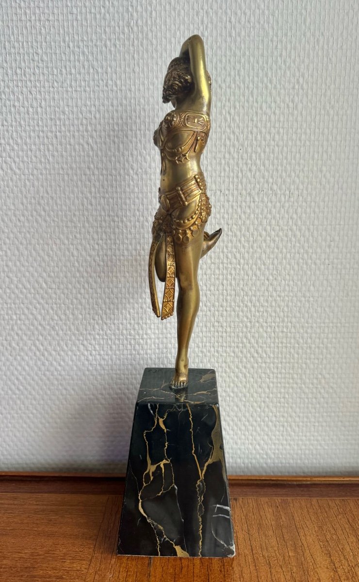 Samuel Lypchytz  Sculpture En Bronze, Danseuse Javanaise-photo-8