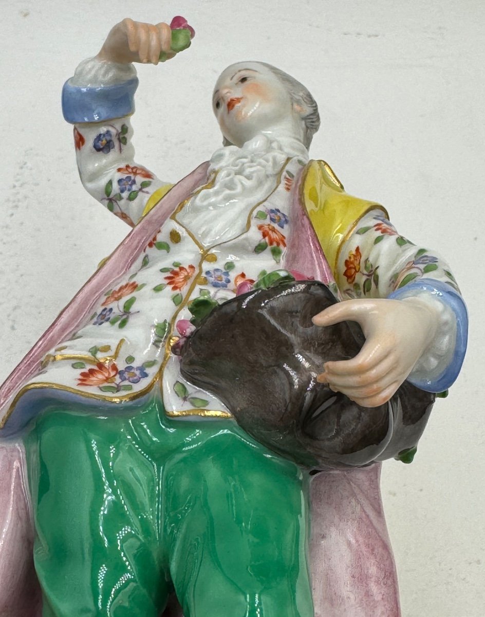 Gardener Figurine In Meissen Porcelain-photo-4