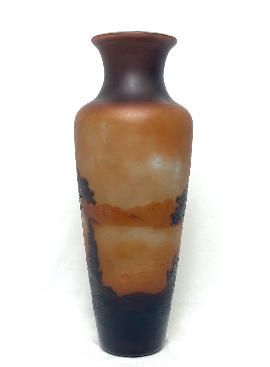 Paul Nicolas d’Argental , Vase Paysage Lacustre  -photo-4