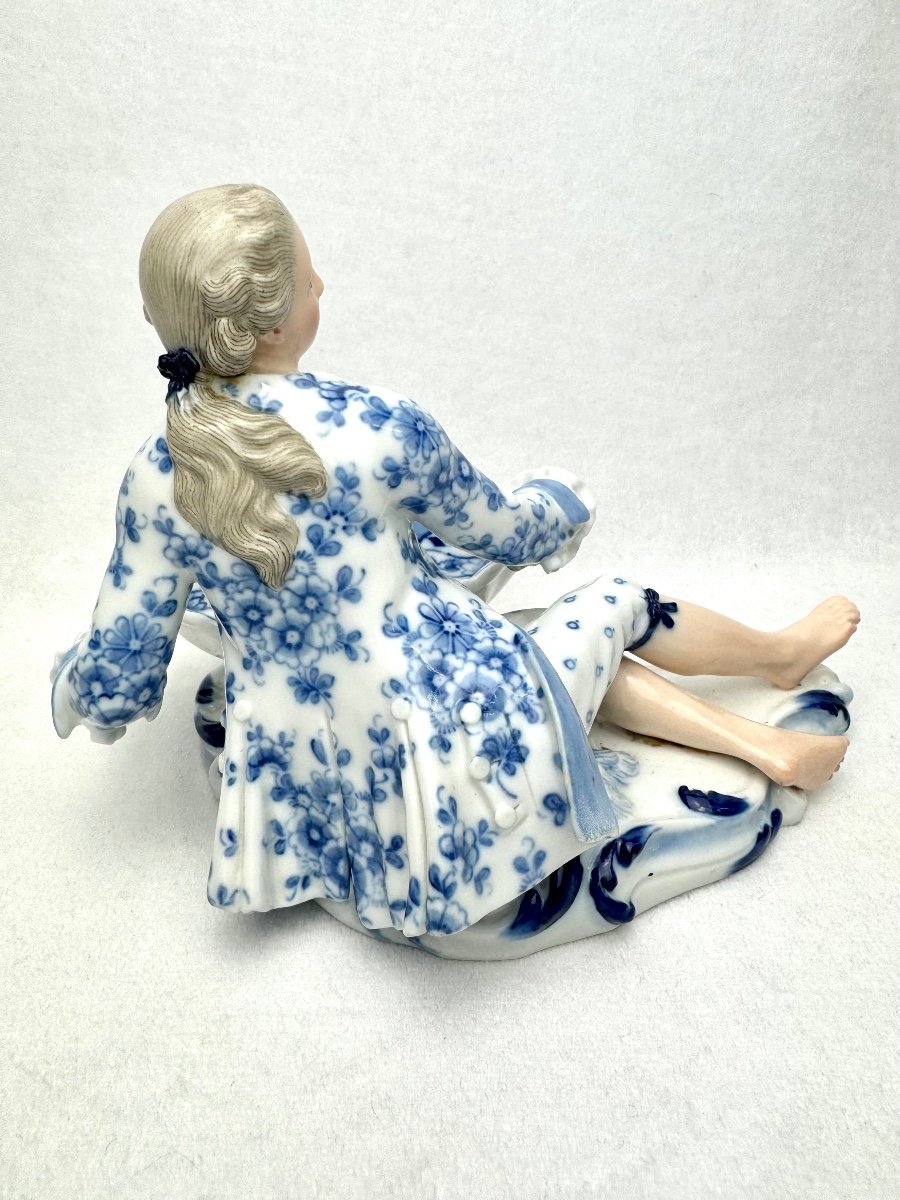 Meissen, Horseman Figurine Designed For Salt And Pepper-photo-3