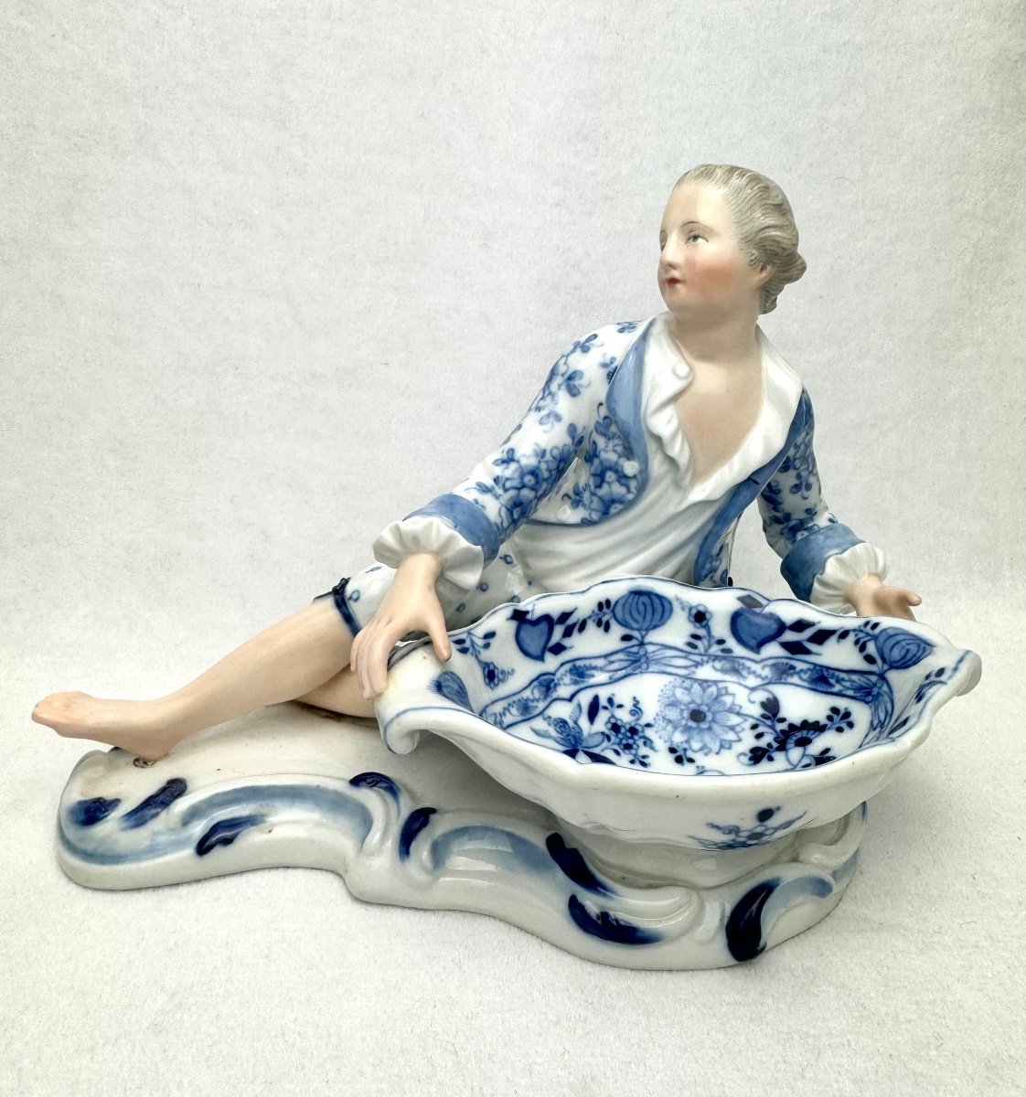 Meissen, Horseman Figurine Designed For Salt And Pepper