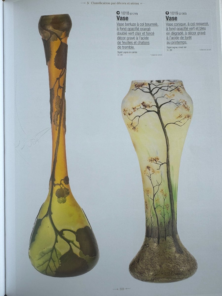 Legras - Vase Decorated With Vase Decorated With Aspen Leaves -photo-7