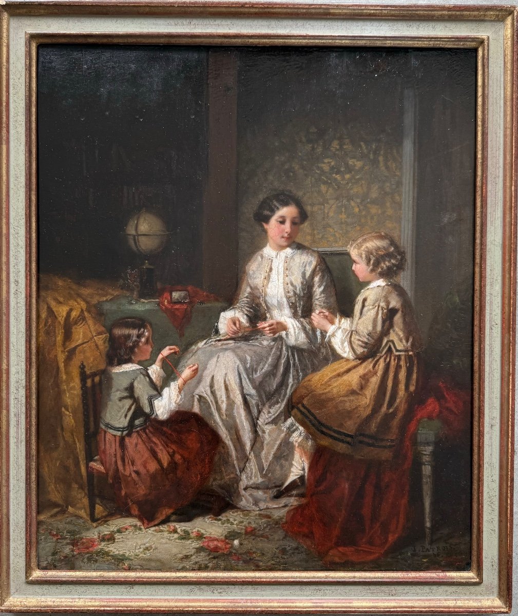 Isidore Patrois - Mother With Her Daughters-photo-2