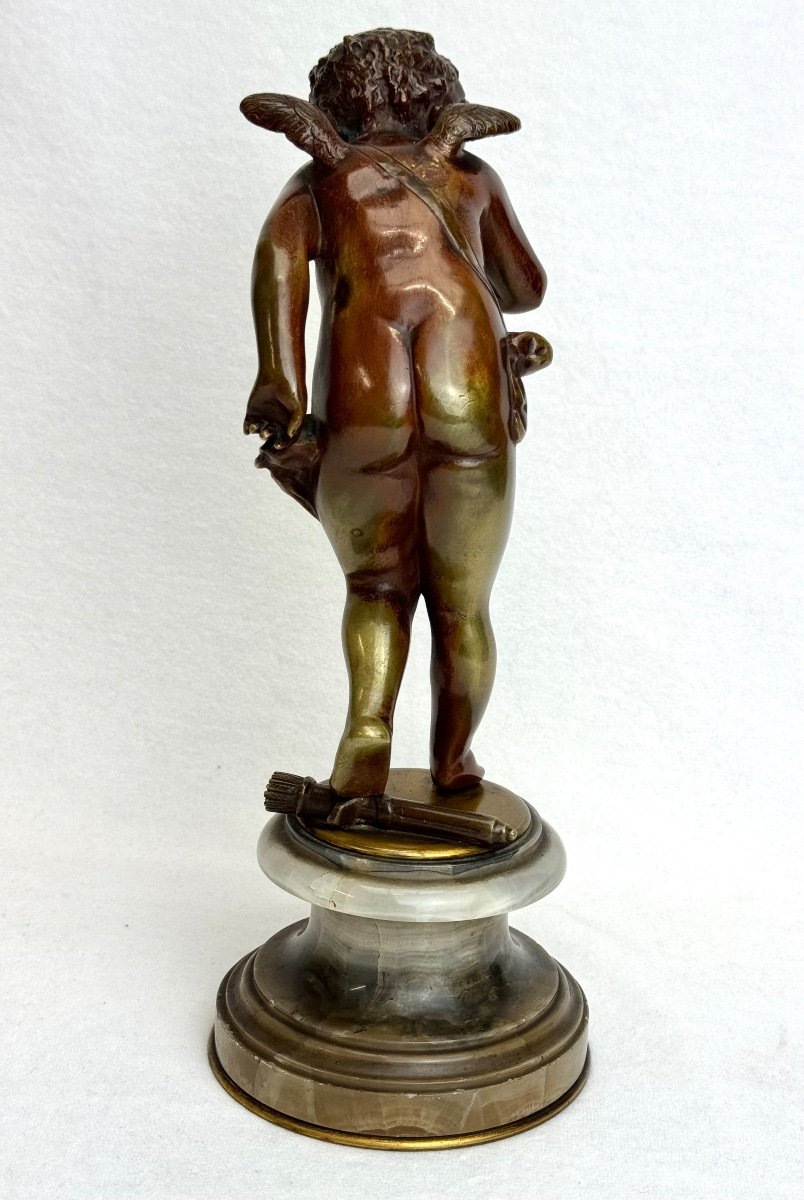 Sculpture En Bronze du XIXème  - Cupidon -photo-3