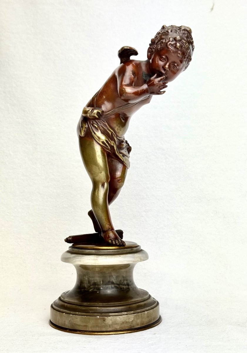 19th Century Cupid Bronze Sculpture