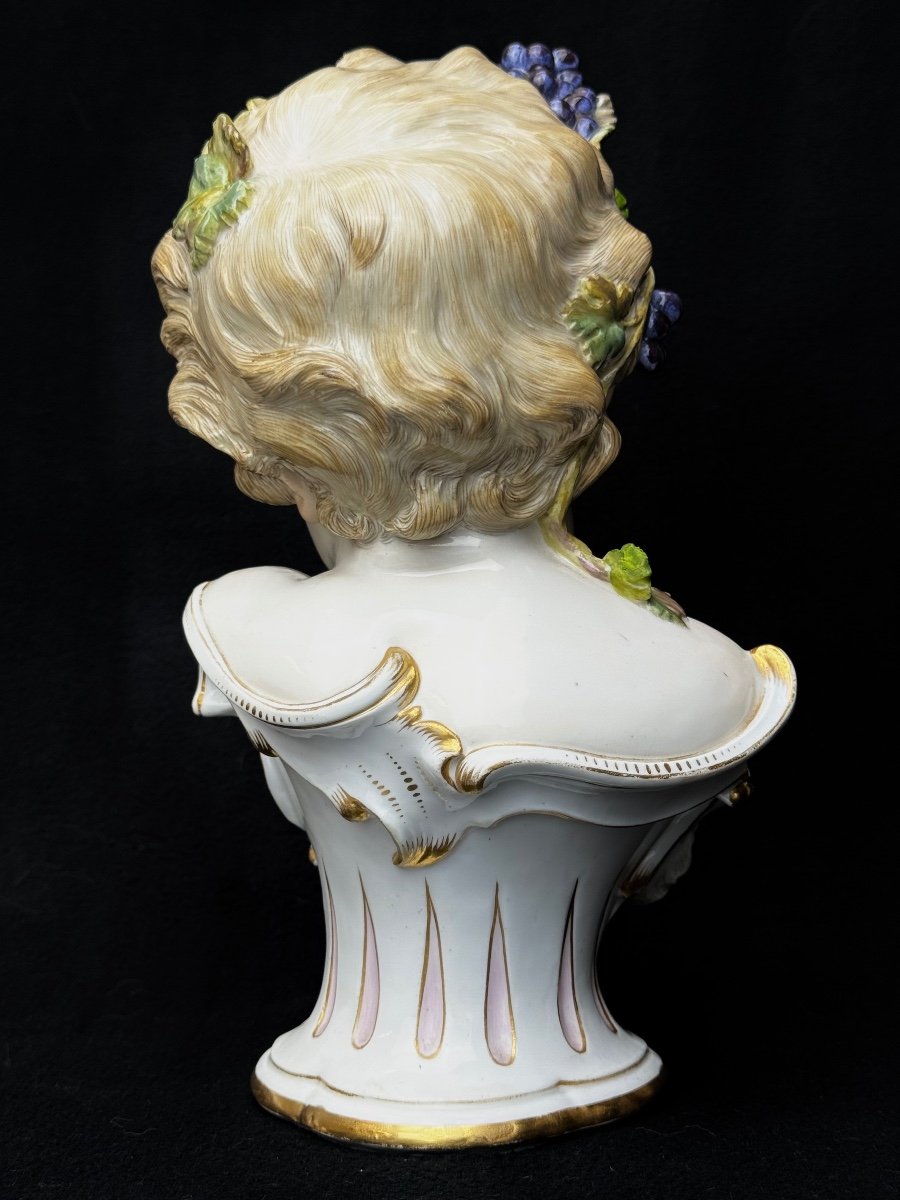 Buste En Porcelaine De Meissen l'Automne-photo-2