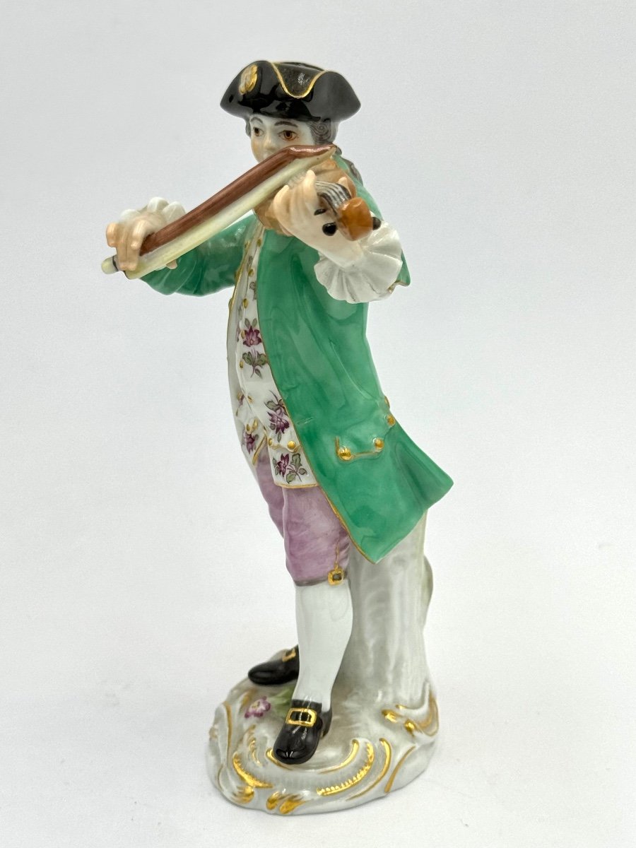 Meissen - Chapelle Galante - Figurine Of A Violinist-photo-2