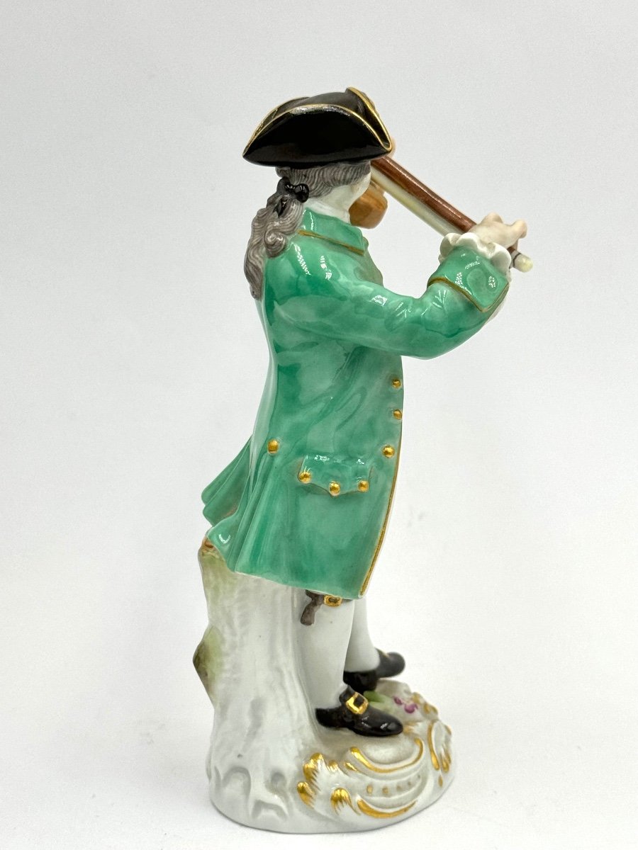 Meissen - Chapelle Galante - Figurine Of A Violinist-photo-4