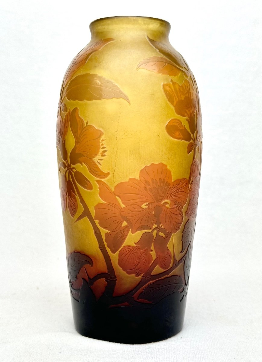 Paul Nicolas - d'Argental, Vase Decorated With Blackthorn Trees-photo-3