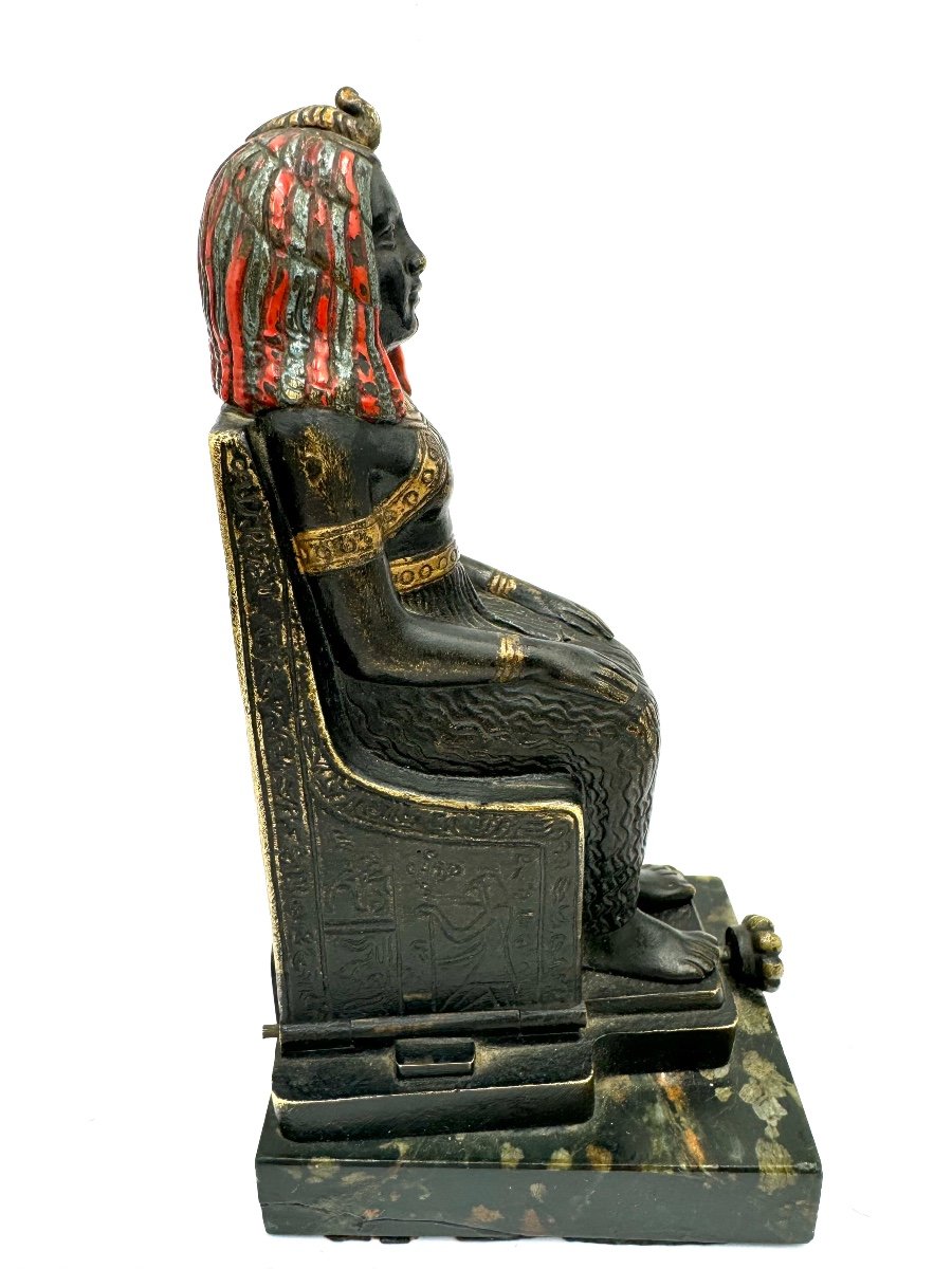 Bergman - Vienna Erotic Bronze Egyptian Deity-photo-3