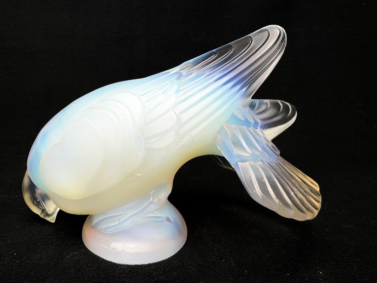 Sabino France "Pigeon" En Verre Opalescent-photo-3