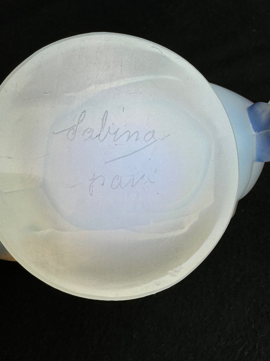 Sabino France "Pigeon" En Verre Opalescent-photo-3