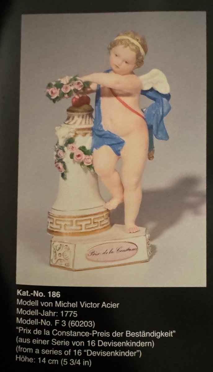 Meissen Porcelain Cupid Figure “i Crown Them”-photo-6