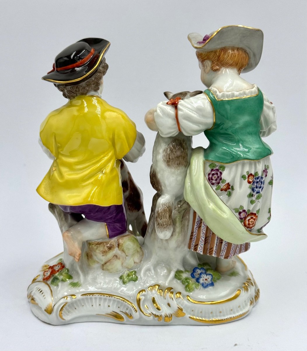 Meissen, Group Of Shepherd Children -photo-4
