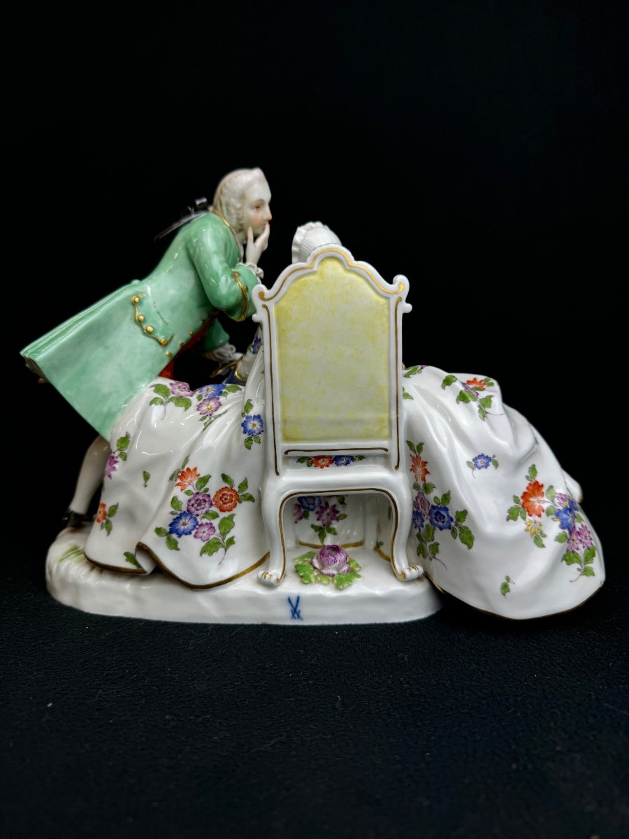 Meissen - Groupe d’un Couple Maçonnique-photo-3
