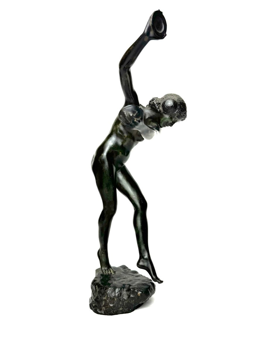 L. Dupuy - Bronze Danseuse Aux Cymbales -photo-2