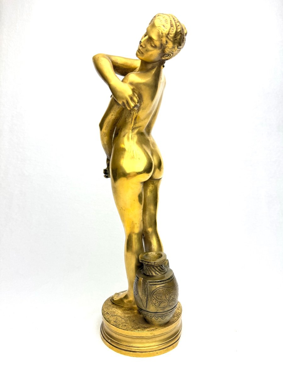 Gérome - Bronze Sculpture Bathsheba In The Bath -photo-2