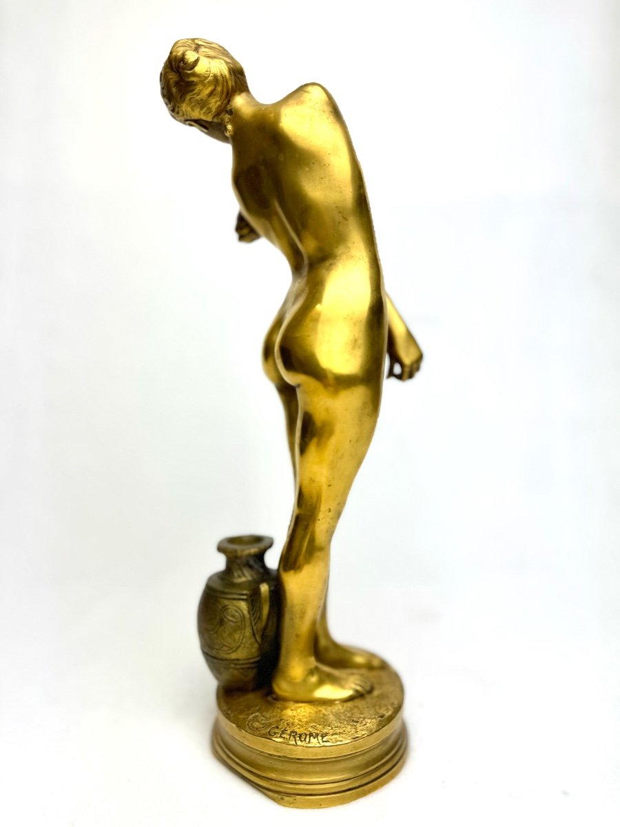 Gérome - Bronze Sculpture Bathsheba In The Bath -photo-4
