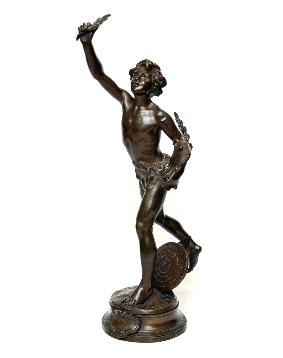 Gaudez Bronze Le Vainqueur -photo-2