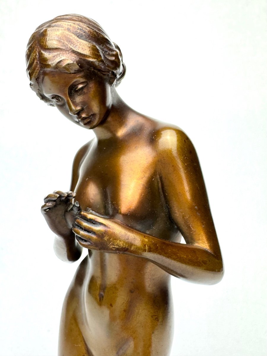 L. Eisenberger - Sculpture En Bronze Femme Nue -photo-4