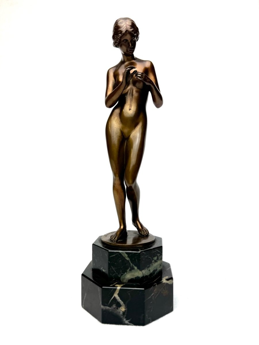 L. Eisenberger - Sculpture En Bronze Femme Nue 