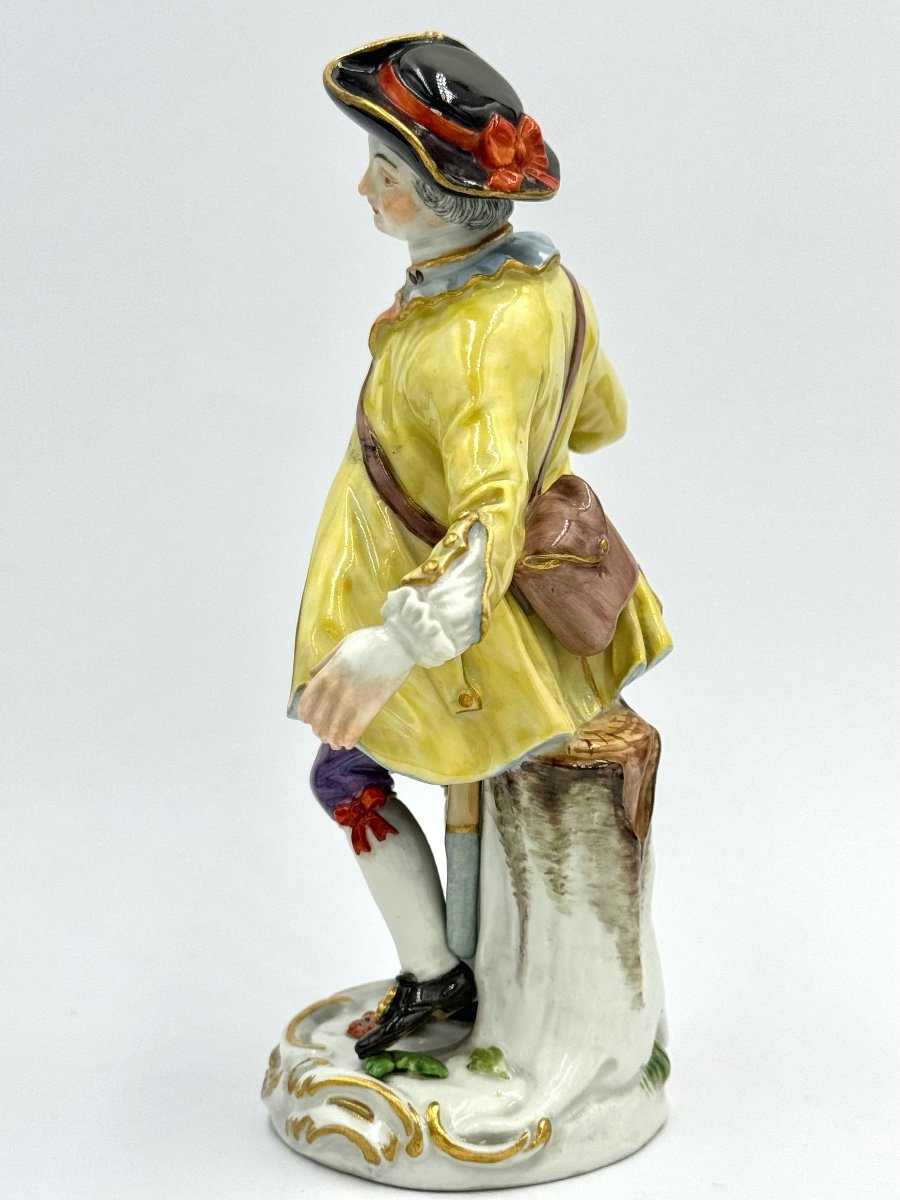 Meissen - Porcelain Figure Of A Child Gardener With Shepherd's Crook-photo-4
