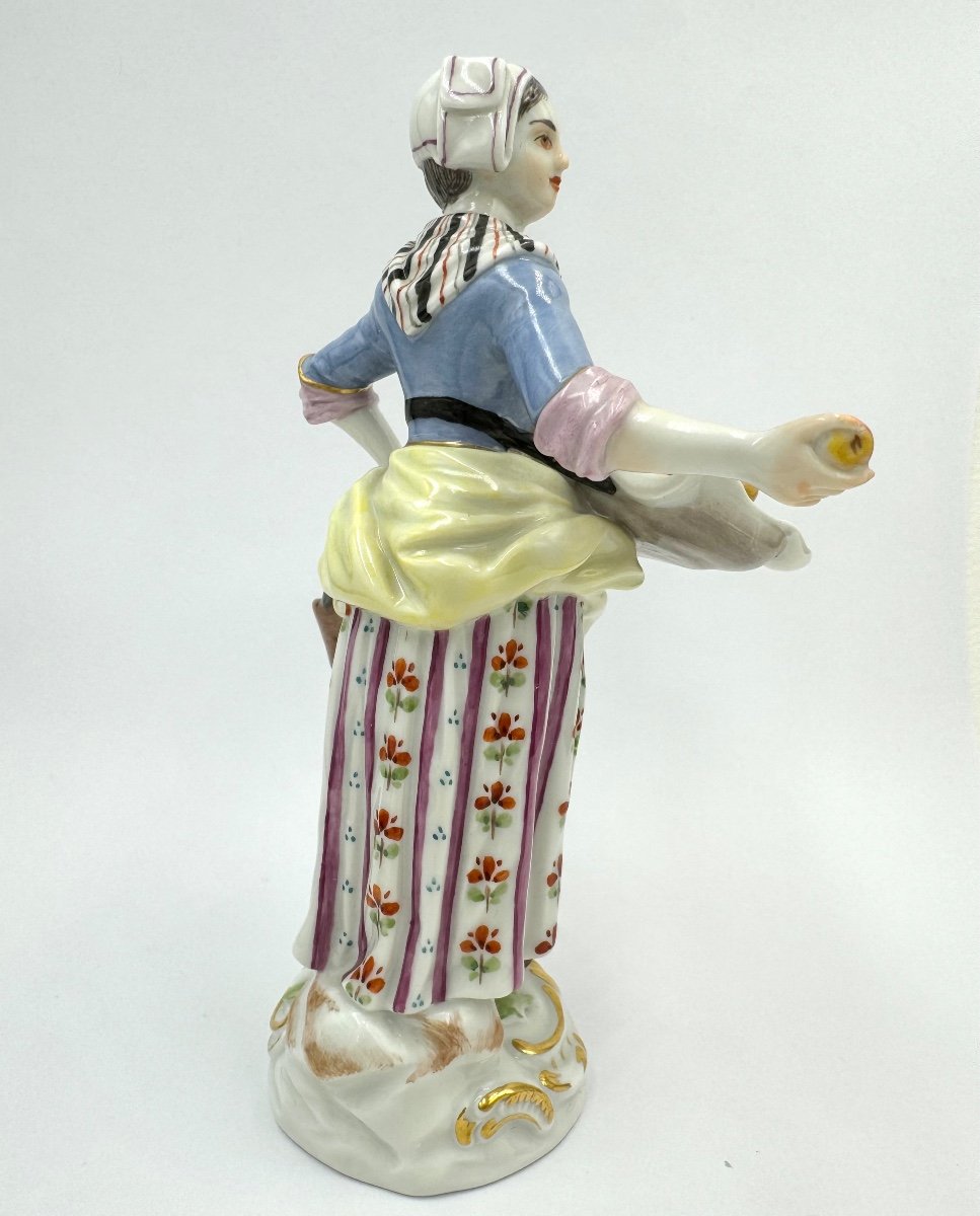 Meissen - Les Cris De Paris, Vendeuse De Fruits-photo-3
