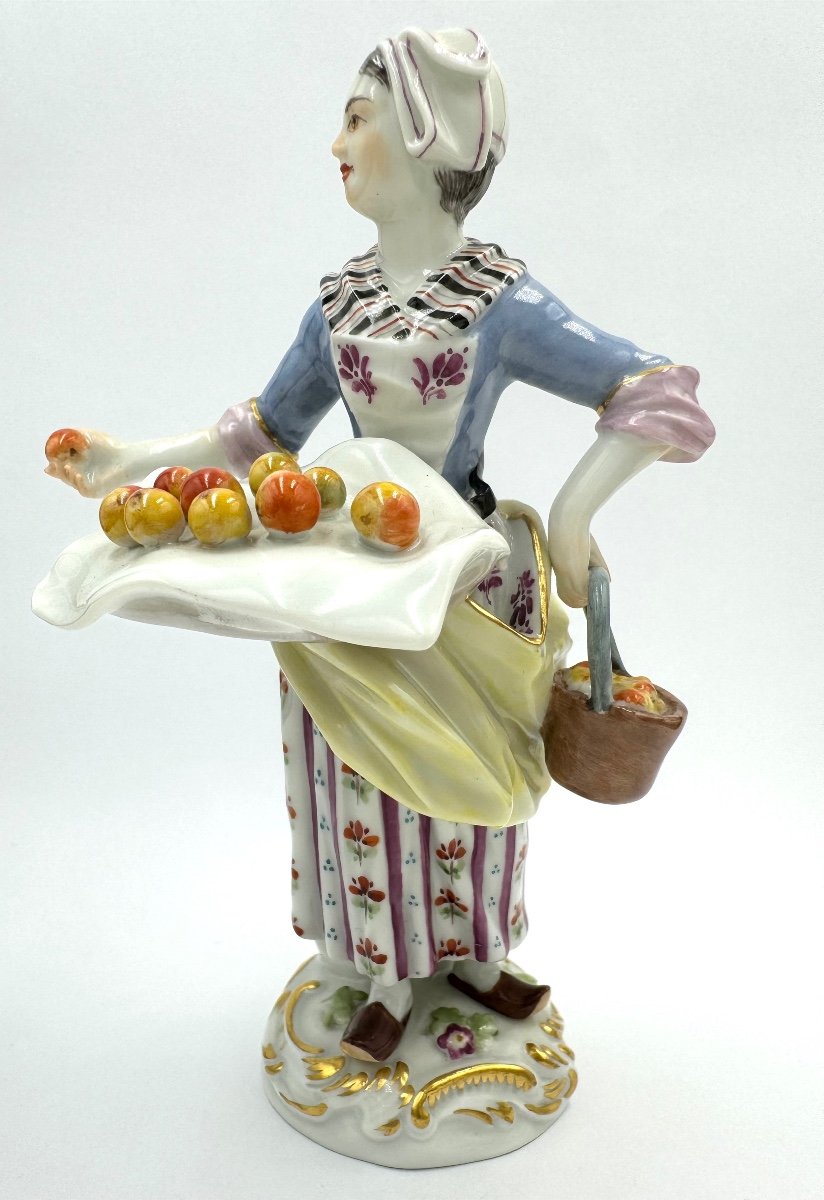 Meissen - Les Cris De Paris, Vendeuse De Fruits-photo-3