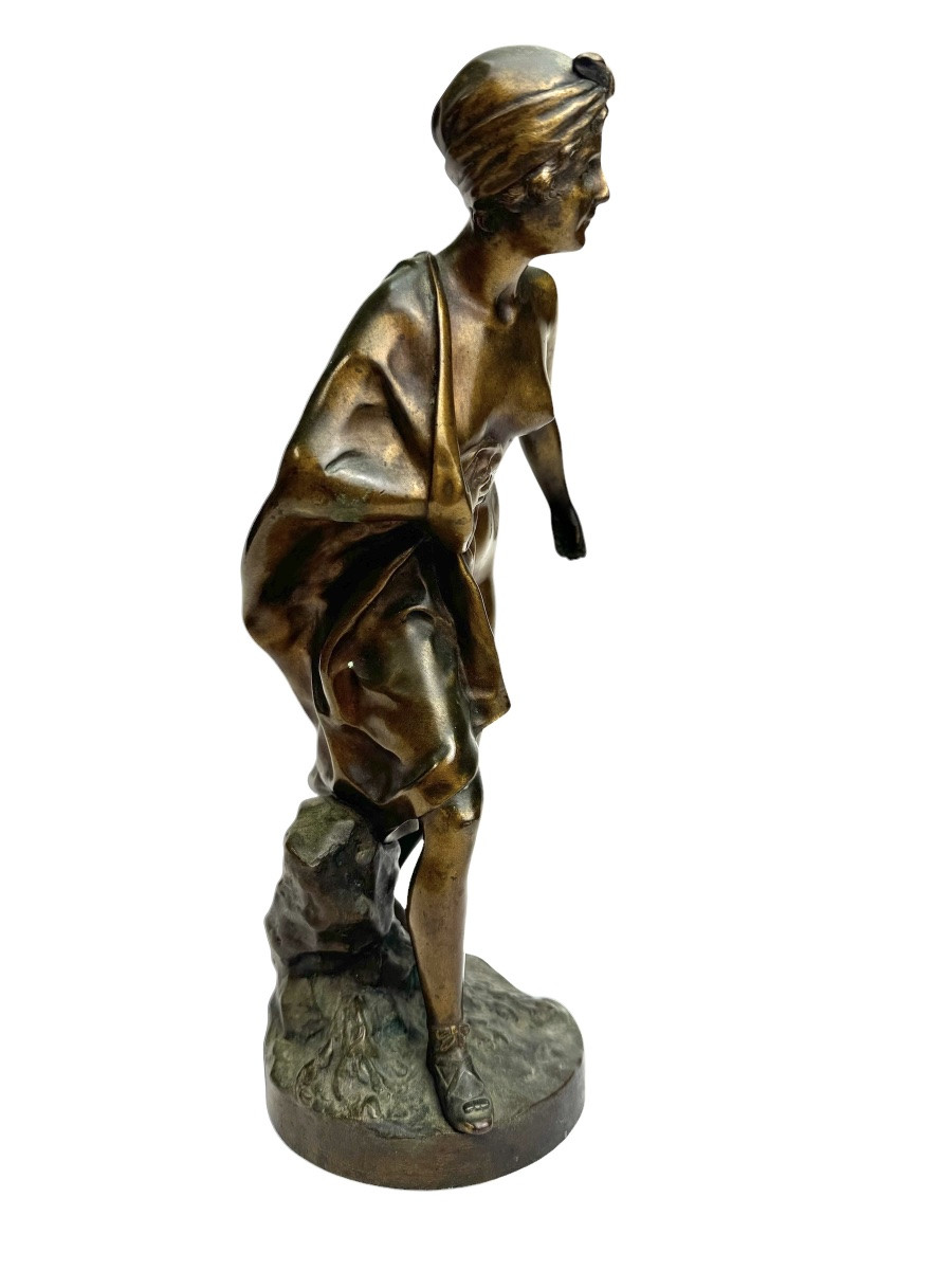 Gustavo Obiols Figure En Bronze, Femme Nude-photo-3