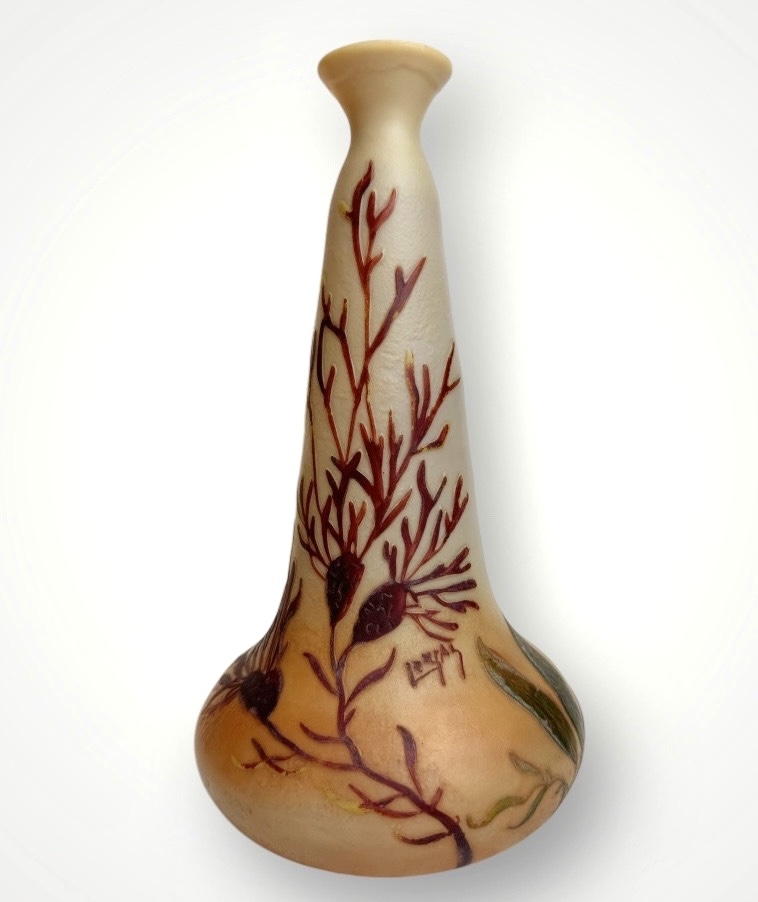 Legras Sumatra Vase With Seaweed Decor