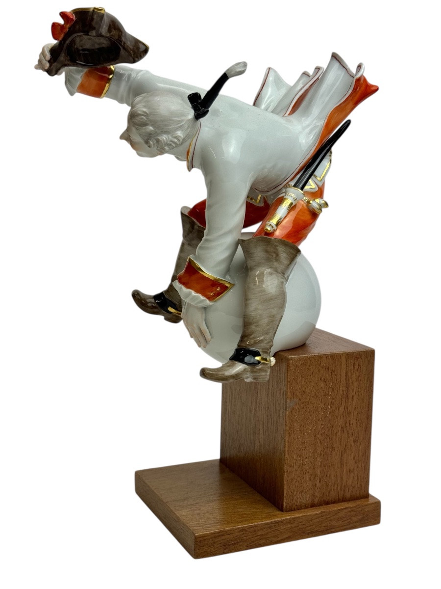 Meissen - Groupe En Porcelaine Baron De Münchhausen-photo-1