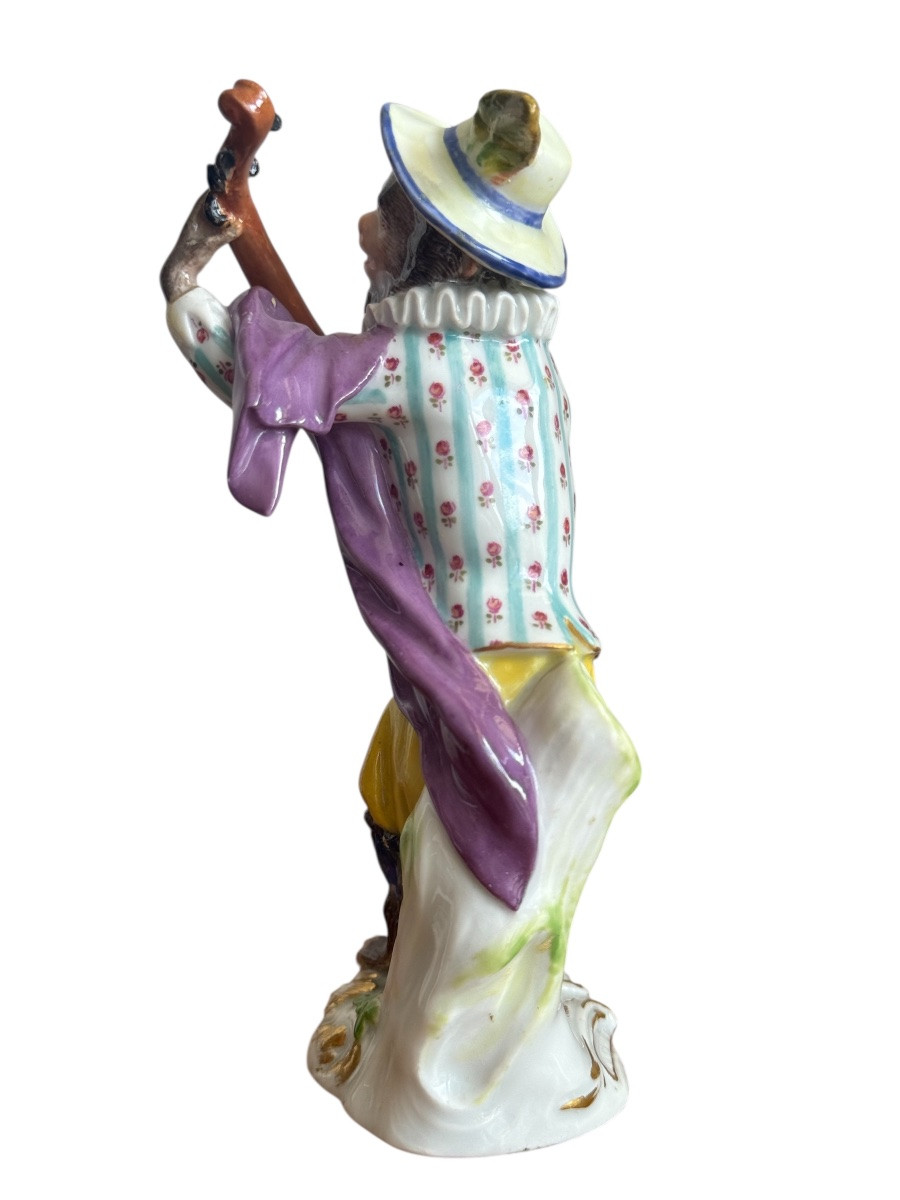 Meissen Porcelain Figure - Monkey As Guitarist In The Monkey Orchestra-photo-4