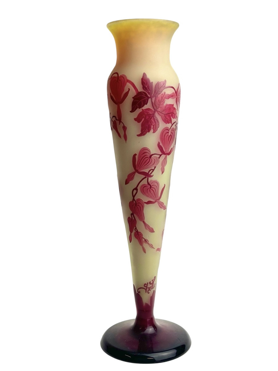 Emile Gallé Vase “hearts Of Mary”-photo-4