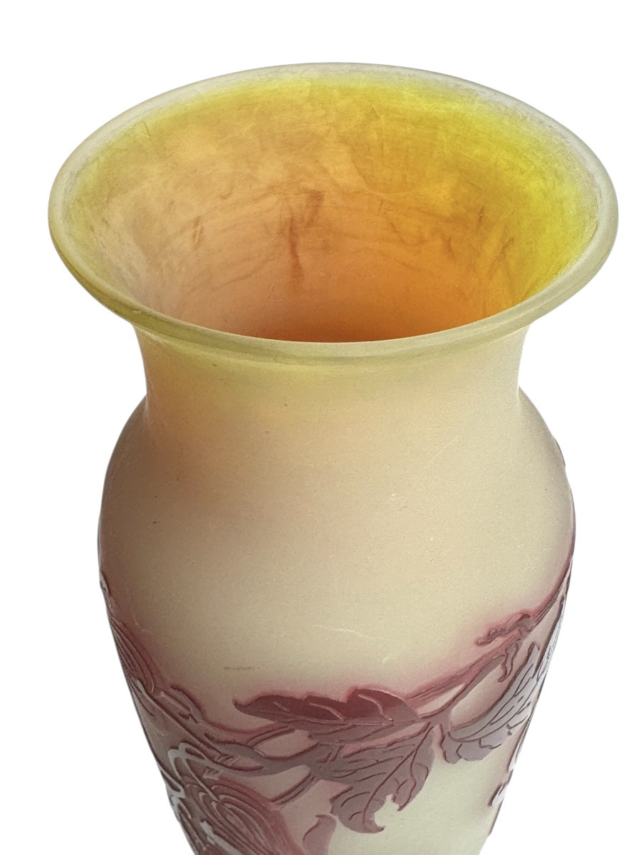 Emile Gallé Vase “hearts Of Mary”-photo-2