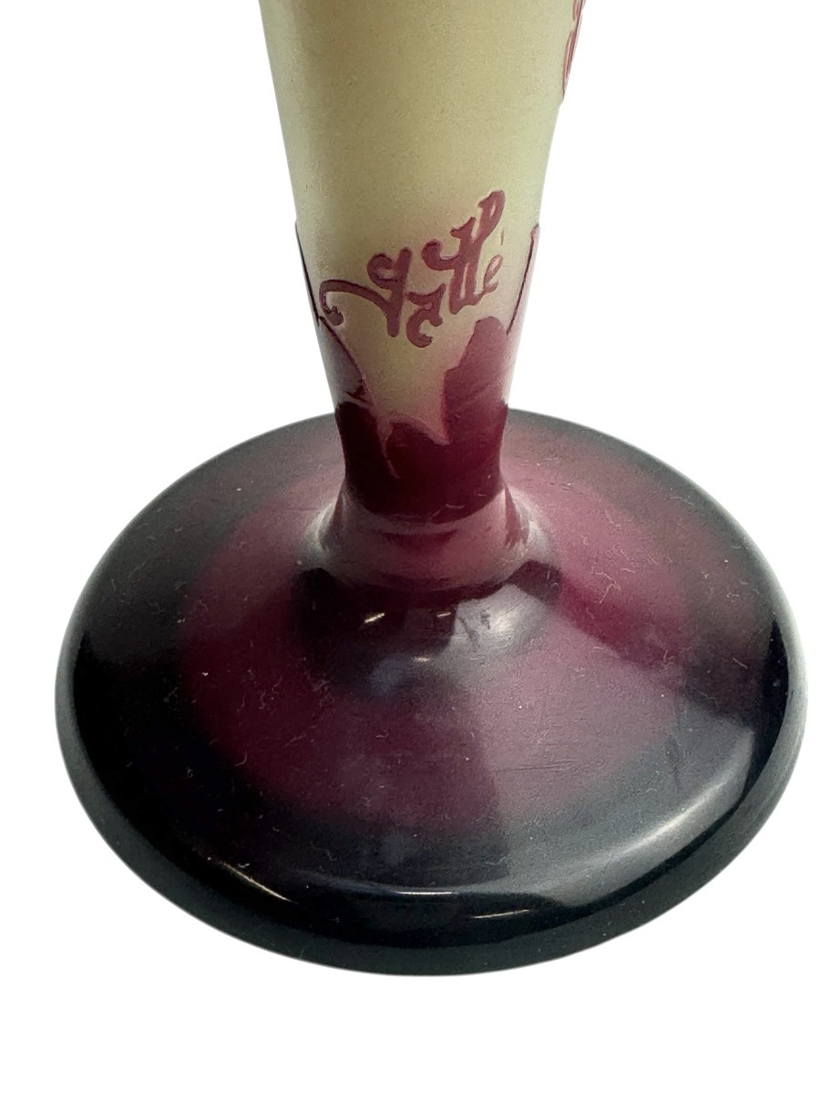 Emile Gallé Vase “hearts Of Mary”-photo-4