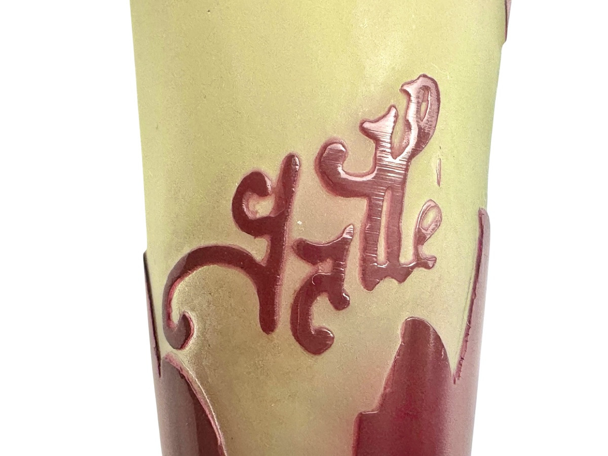 Emile Gallé Vase “hearts Of Mary”-photo-5