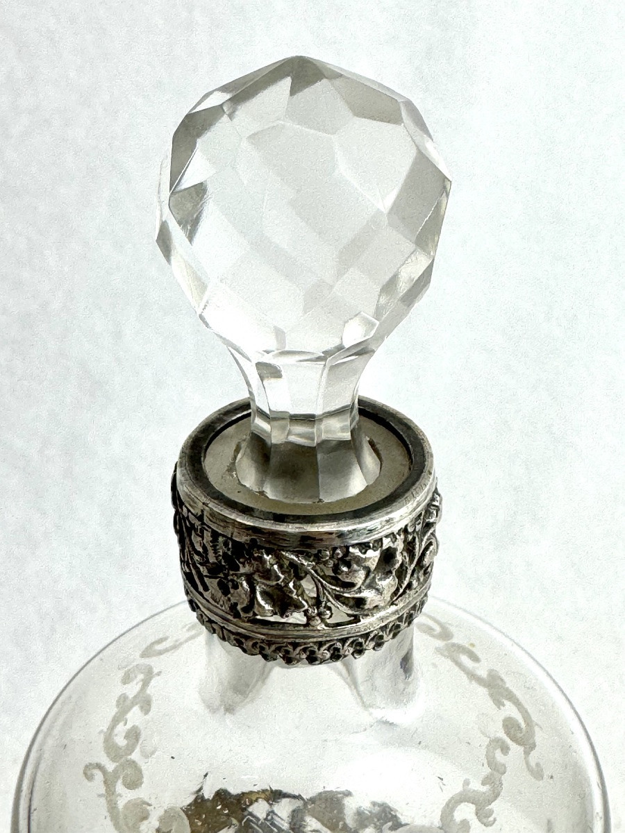 Flacon à Parfum en cristal - poinçon d'Orfèvre Veyrat-photo-1