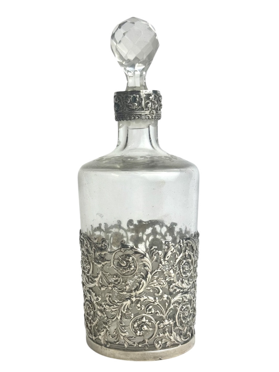 Flacon à Parfum en cristal - poinçon d'Orfèvre Veyrat-photo-6