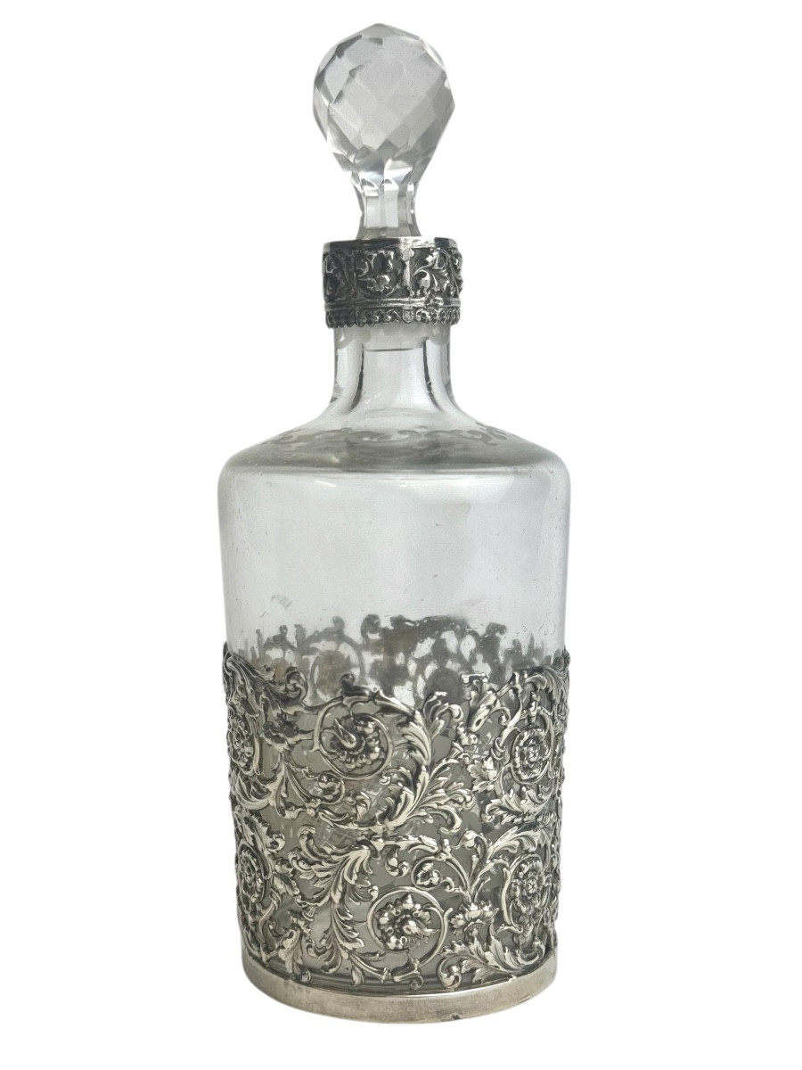 Flacon à Parfum en cristal - poinçon d'Orfèvre Veyrat-photo-7