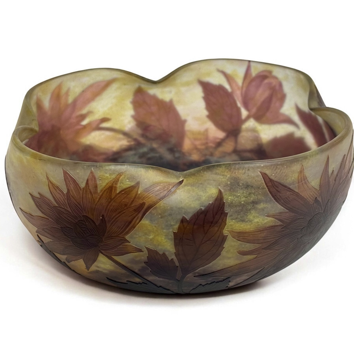 Daum Nancy Dahlia Decorated Bowl-photo-2