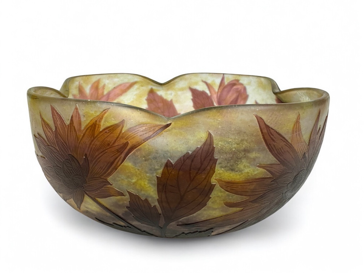 Daum Nancy Dahlia Decorated Bowl-photo-3