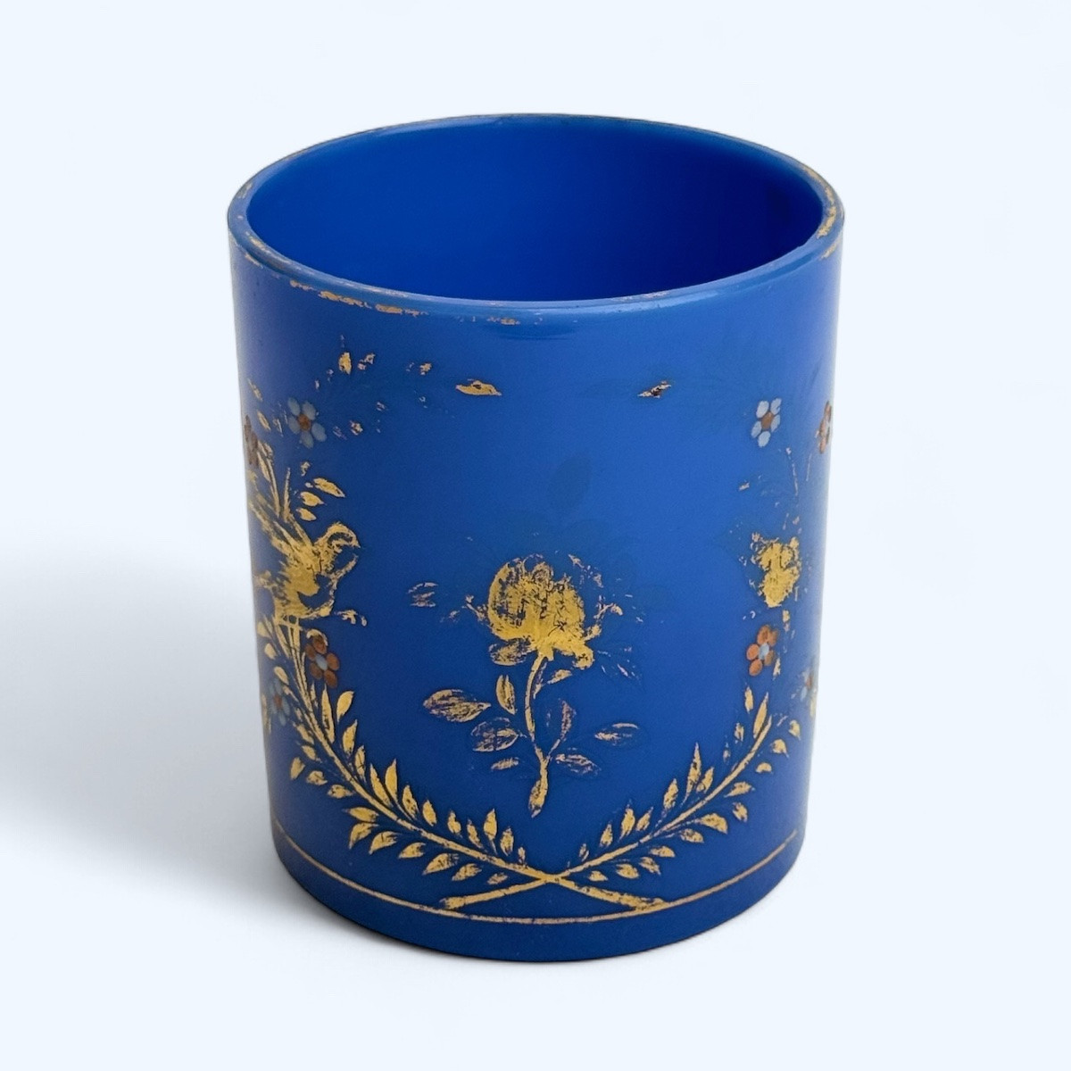 Jean-baptiste Desvignes, Ultramarine Blue Opaline Goblet -photo-3