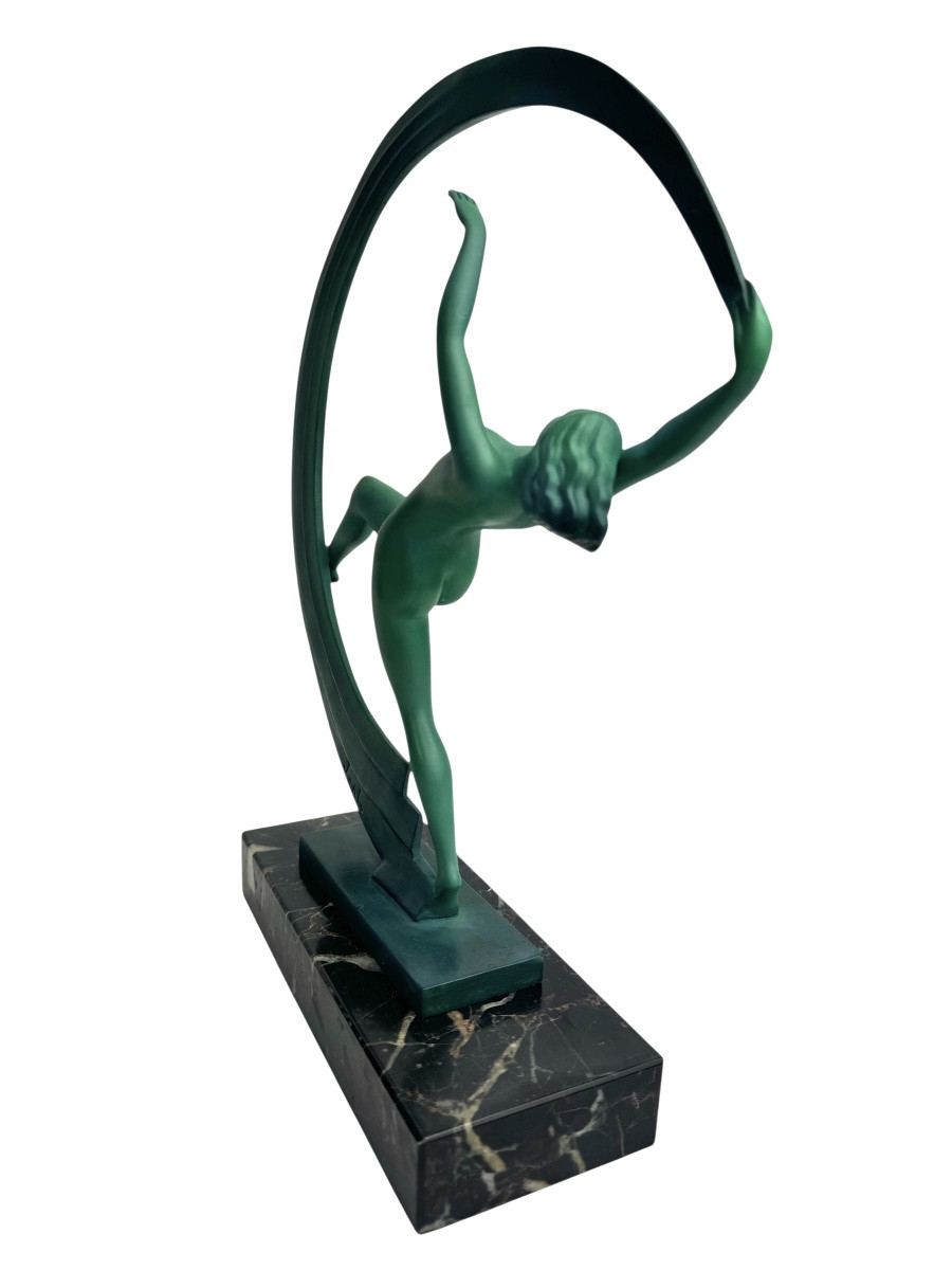 Janle - Max Le Verrier - Sculpture art déco Bacchanale -photo-3
