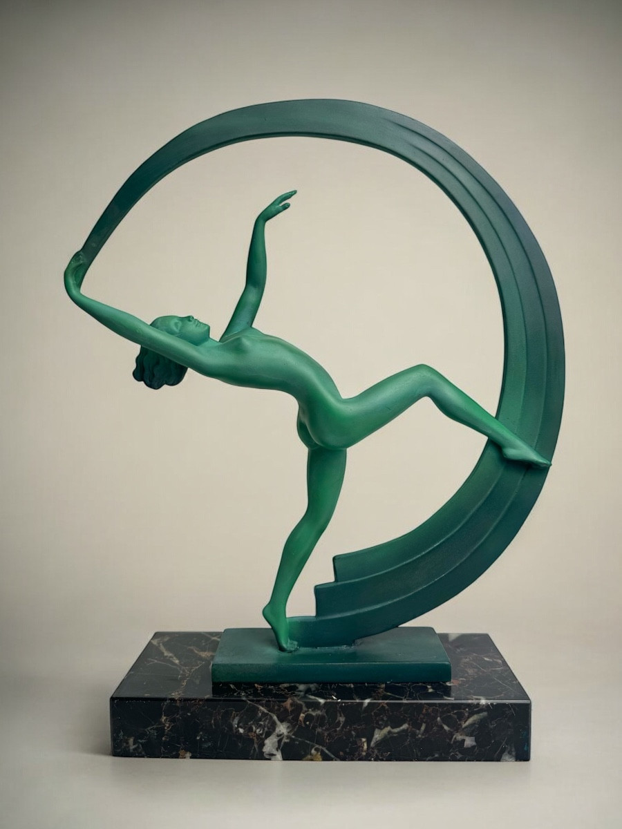 Janle - Max Le Verrier - Sculpture art déco Bacchanale 