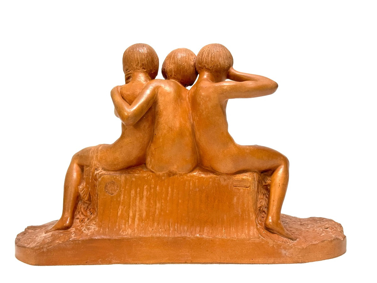 Ary Bitter, Terracotta Sculpture “wisdom” -photo-3
